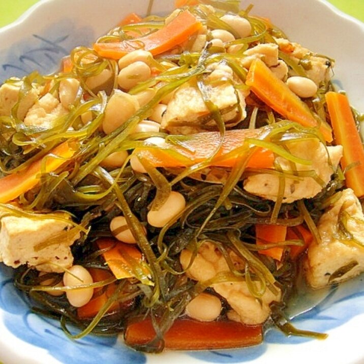 切り昆布とがんも大豆の煮物 レシピ 作り方 By Mint74 楽天レシピ